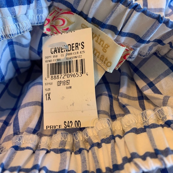 Flying Tomato Off Shoulder Gingham Sun Dress Flaw - Picture 7 of 9